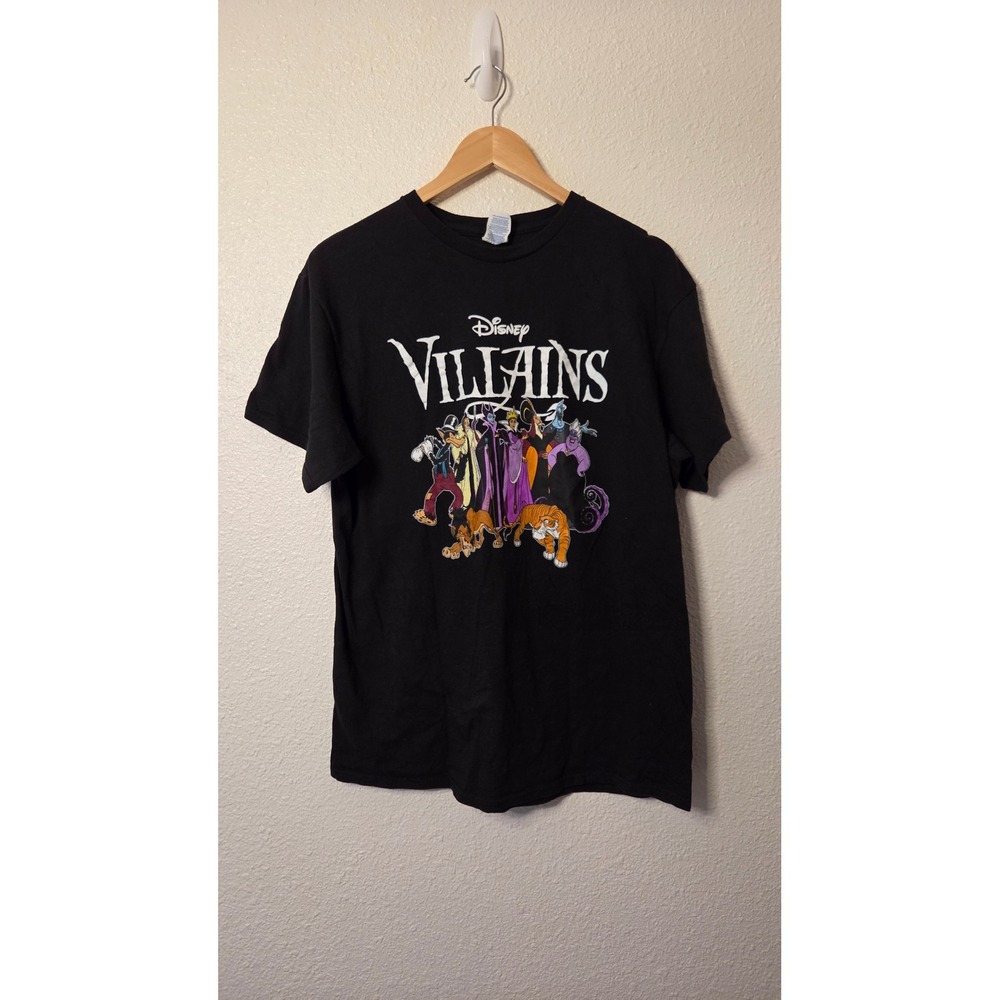 Disney Villains Graphic Tee Black Villaincore Nostalgic Streetwear Size Large